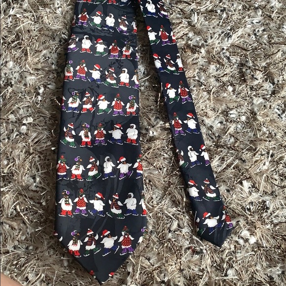 Addiction skiing penguin‎ tie - Picture 1 of 7